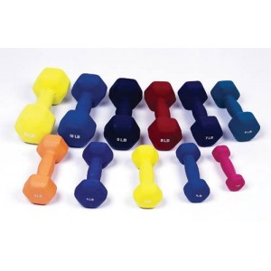 Dumbell Weights Color Neoprene Coated 5 Lb
