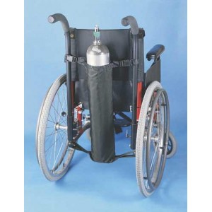 Wheelchair Oxygen Bag Black 27 L x 5 Diameter